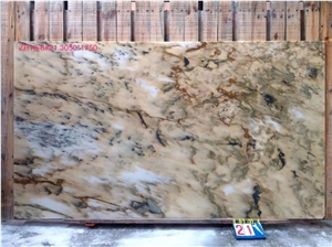China Landscape Painting Marble Polished Big Slabs