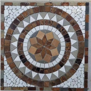 Slate Mosaic Medallions Culture Stone Floor & Wall