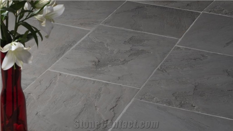 Castle Grey Brushed Finish Sandstone Tiles