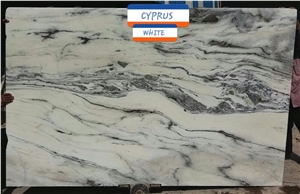 Cyprus White Marble Tiles & Slabs