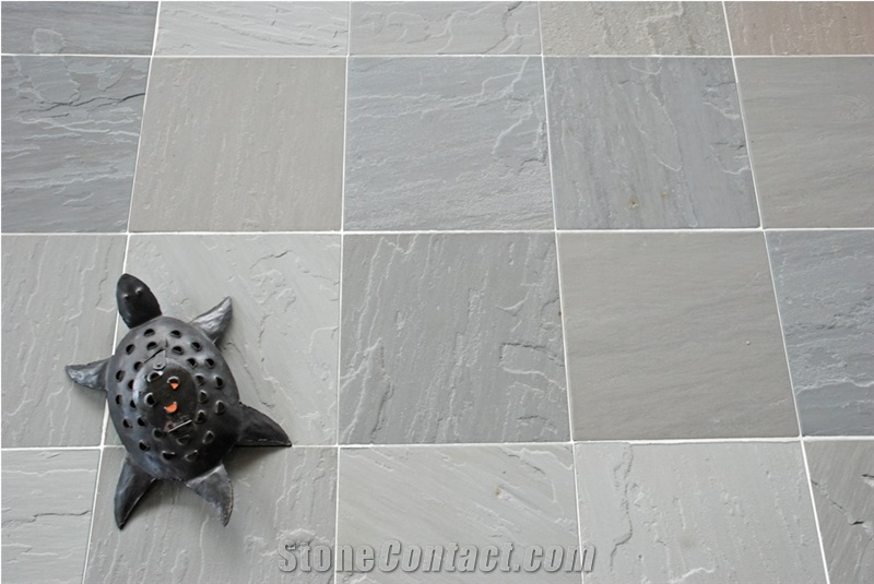 Gris Antiqued Grey Sandstone Tiles