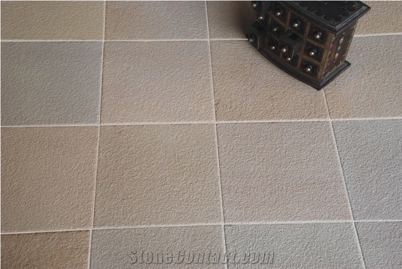 Lalitpur Yellow Sandstone Golden Textured Floor Tiles