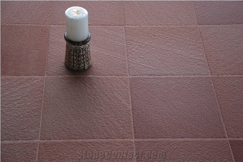 Red Sandstone Velvet Tiles & Slabs