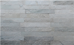 Snow White Slate Riven Natural Stone Wall Panel