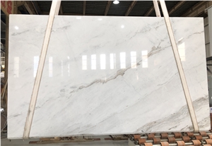 China New White Marble Slabs Tiles Bianco Oro
