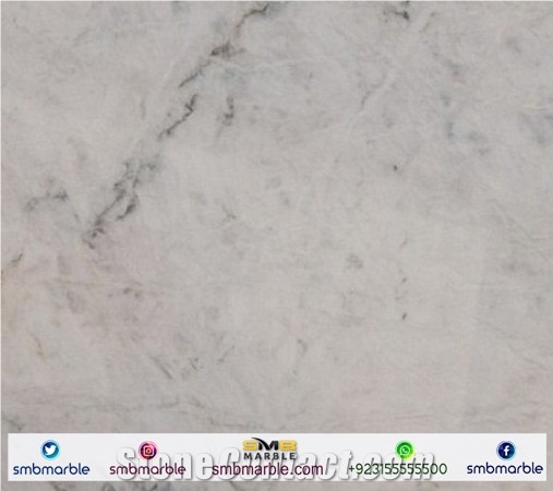 Pakistani Ziarat White Marble Tiles & Slabs