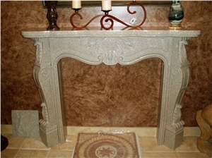 Giallo Fantasia Granite Fireplace Mantel Surround