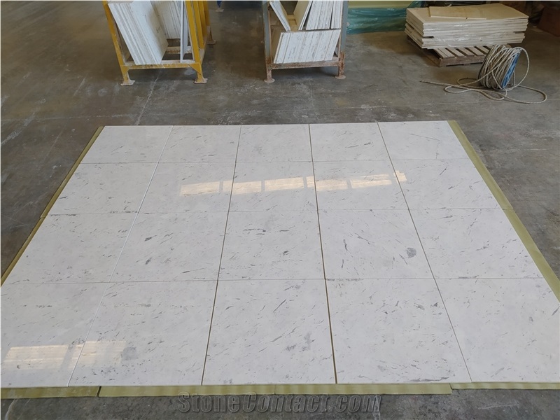 Sardis Dolomiti White Marble Tiles, Slabs