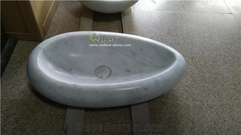 Cararra White Marble Sink Natural Stone Sinks