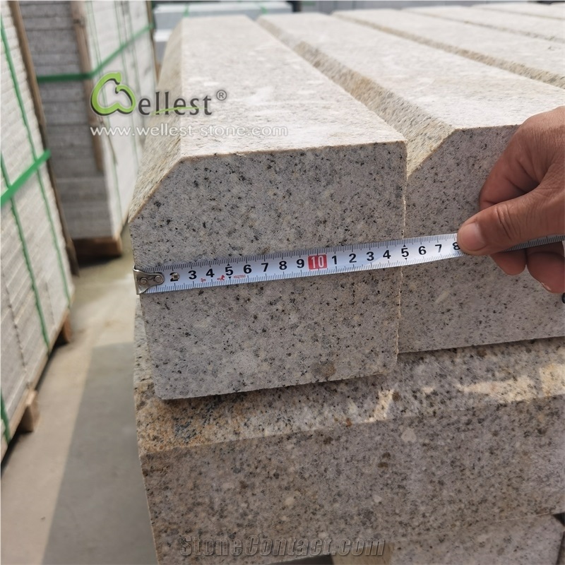 Cheap Chinese Beige Granite Kerb Stone