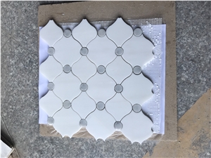 Bianco Carrara Yves Saint Laurent Thassos Mosaic Tile