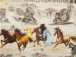 Chinese Styles Of Eight Hourses Pictures for Wall