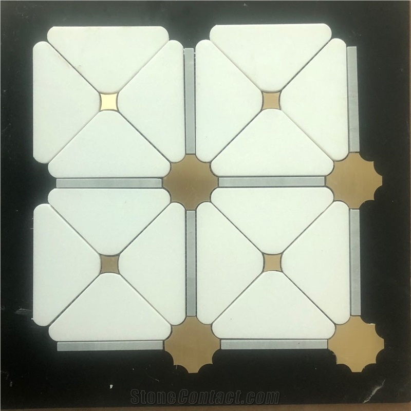 Oriental White Marble Mosaic Slabs Tile