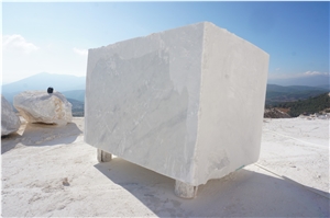 Mugla White Marble Blocks, White Cosmos Marble Blocks