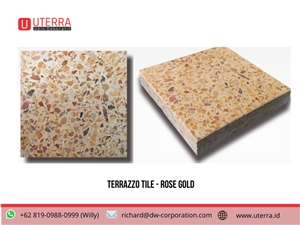 Rose Gold Terrazzo Tile Indonesia for Flooring