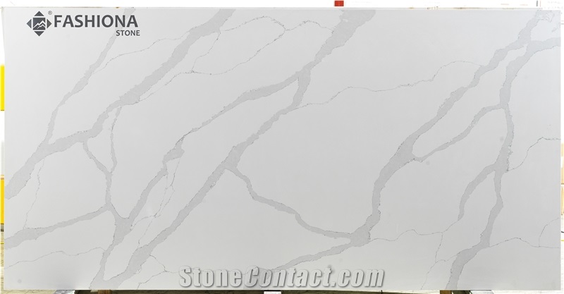 Calacatta Quartz Surface Slab Counter Top Fak607