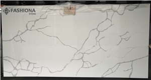 Calacatta Quartz Surface Slab for Counter Top Fak601