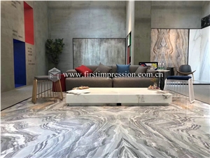 Bookmatch Roma Impression Blue Marble Slabs