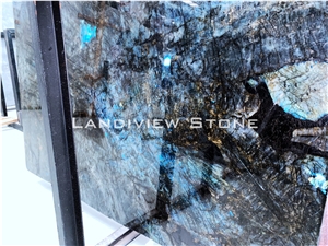 Lemurian Blue 3cm Slabs, Tiles, Labradorite Blue Granite Slabs