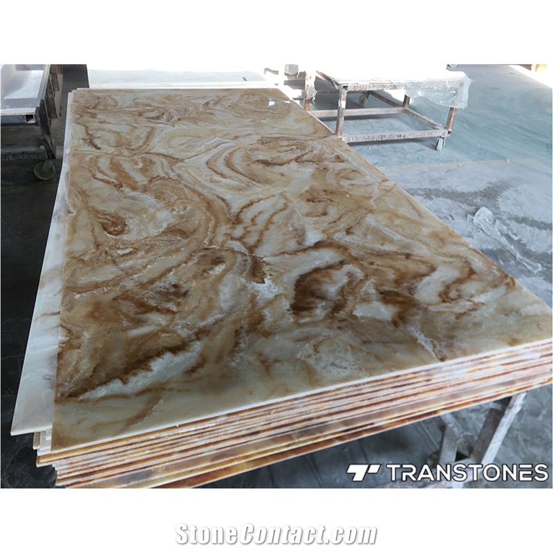 Artificial Onyx Panel Sheet Stone Wall Cladding