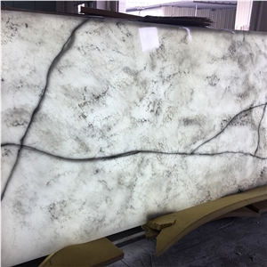 White Onyx Artificial Translucent Backlit Sheet