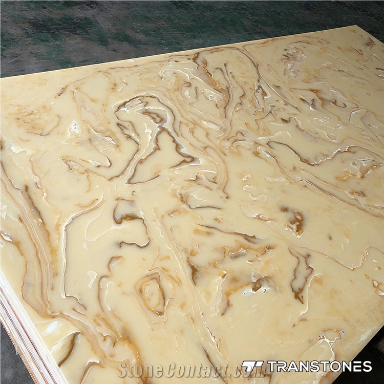 Wholesale 10mm Thick Alabaster Acrylic Sheet