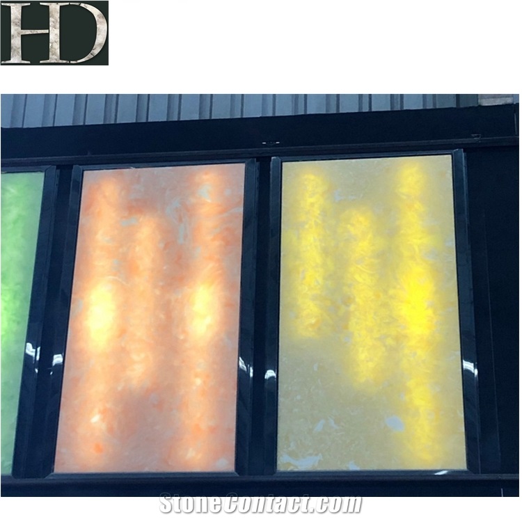 Backlit Artificial Onyx Man-Made Whtie Slabs&Tiles