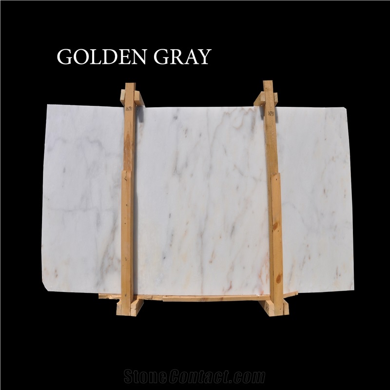 Afyon White Marble, Afyon White Golden Gray Slabs