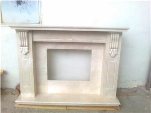 Natural Travertine Fireplace Surround