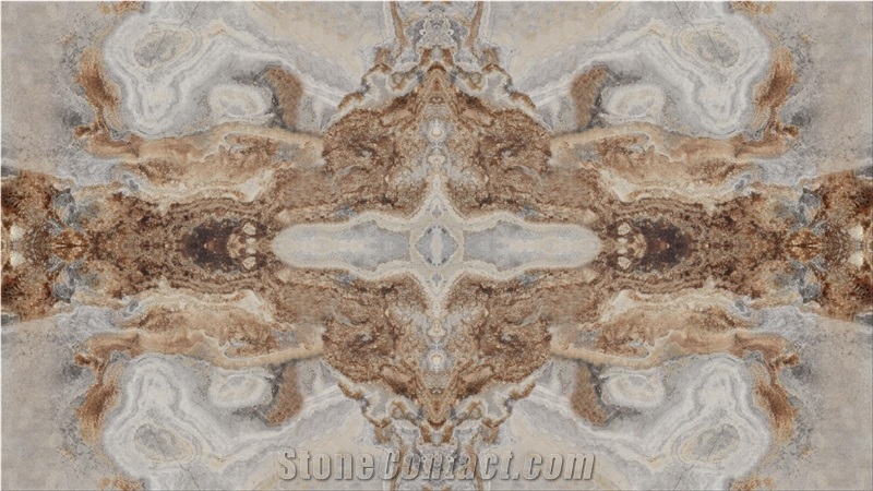 Silver Onyx Slabs Bookmatch