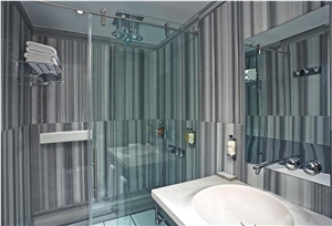 Stone Bathroom Design, Marmara White Marble Bath Decoration