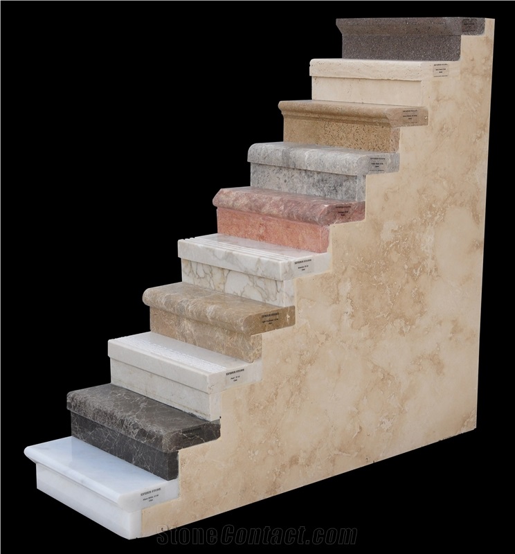 White Marble Stairs, Beige Marble Stairs