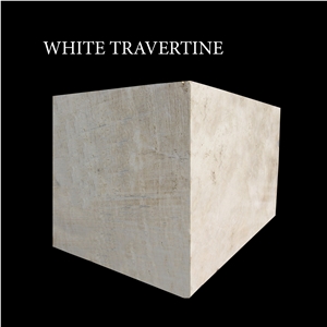 White Travertine Blocks