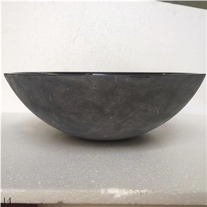 Black Marquina Marble Bathroom Wash Bowls
