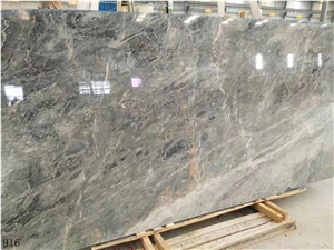 China Vienna Golden Marble Wall Stone Slabs Tiles