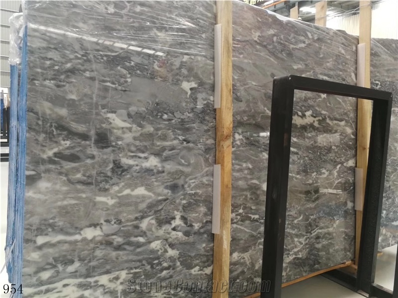 Greece Blue Grey Colored Marble Polished Slabs
