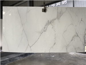 Lincoln White Valley Gold Vein Marble Slabs