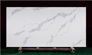 Solid Surface Sheets White Calcatta Quartz Slabs