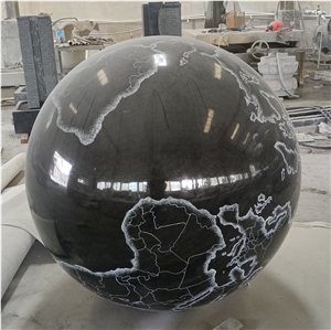 Black Stone Landscaping Ball, Garden Map Balls