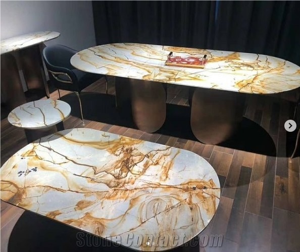 Luxury Stone Home Dining Table Marble Table