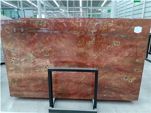Ruby Red Marble Slabs, Polished Marble Slab