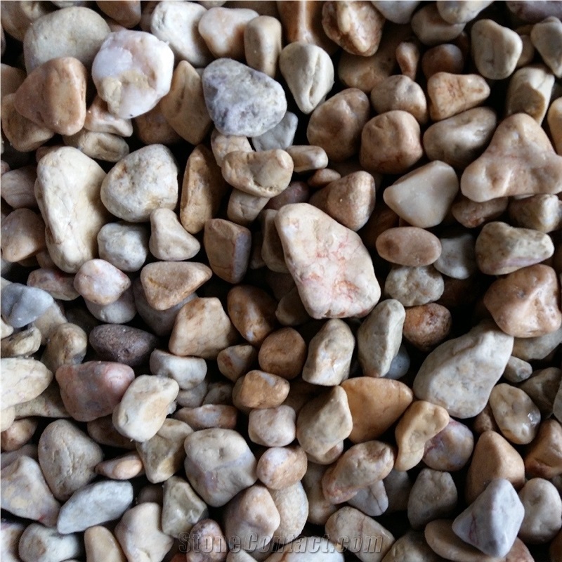 Best Selling Washed Yellow Garden Gravel Stone