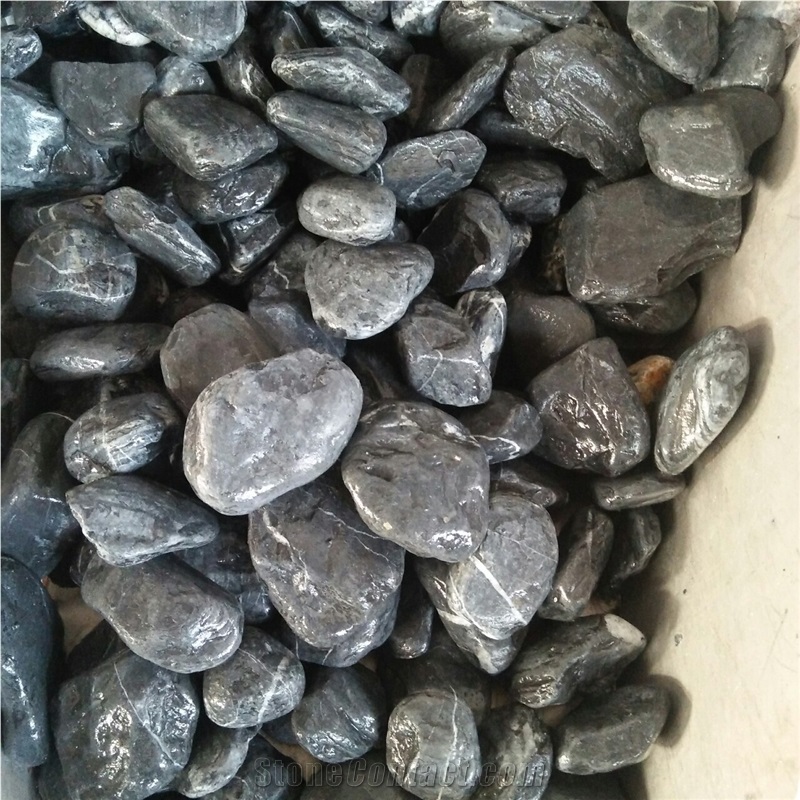 Natural Black Pebbles Stone for Home Decor