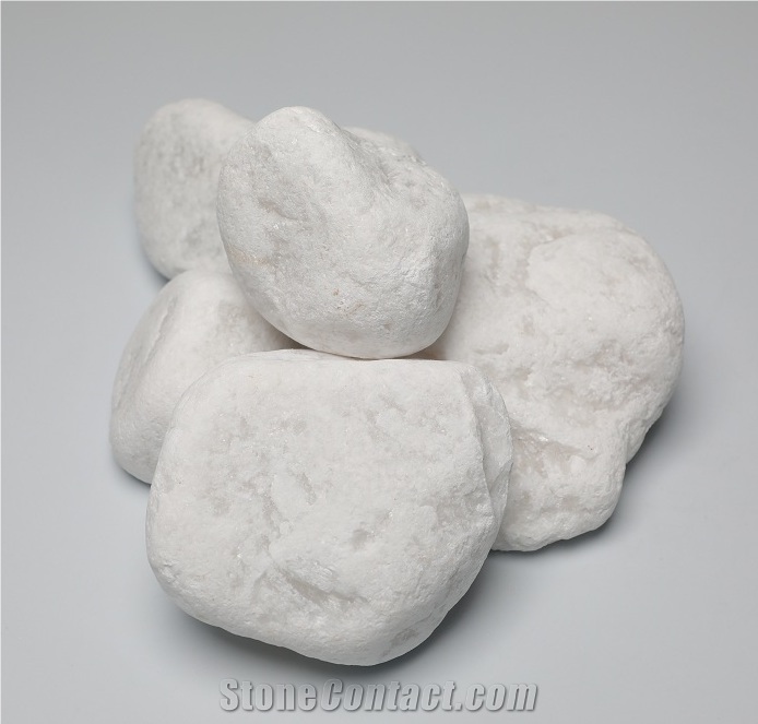 Natural White Pebble Stone Garden Stone Decors