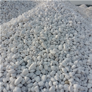 Roundness Pure White Pebble Stone