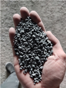 Small Black Chip Pebbles Stone Crush Stone