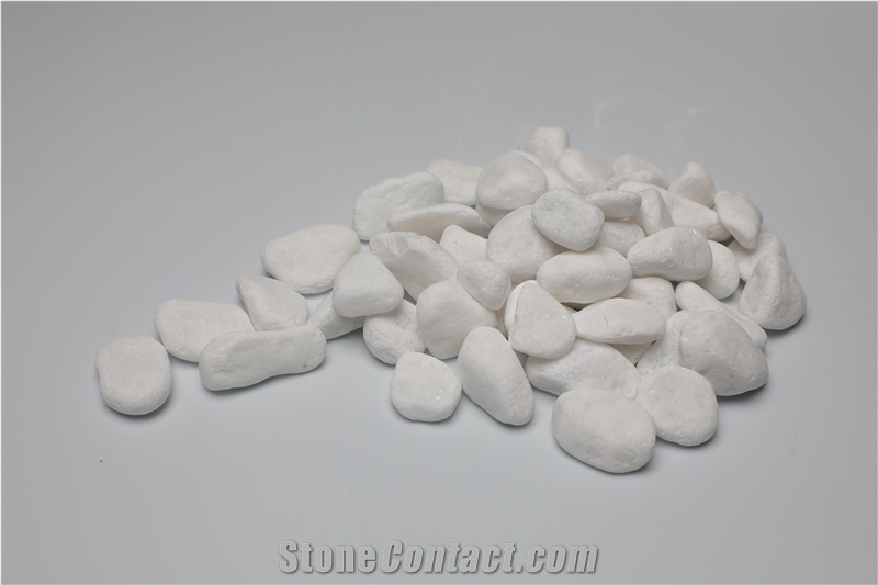 Tumbled Stone White Color for Landscaping Decor