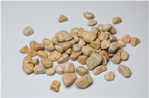 Yellow Pebbles Chip Round Stone