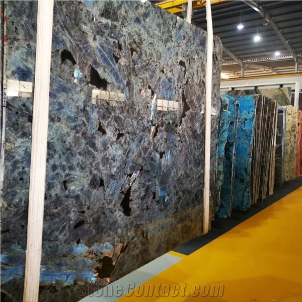 Brazil Stone Labradorite Blue Granite Slabs Price