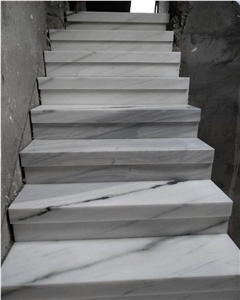China Panda White Marble Step, Stair